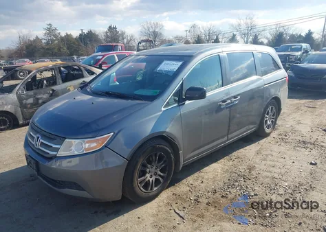 2012 Honda Odyssey Ex-L из США, поврежденный, VIN 5FNRL5H65CB062052